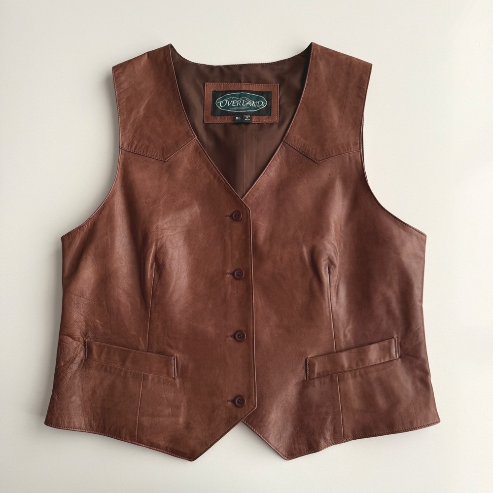 Overland Women’s Brown Leather Vest